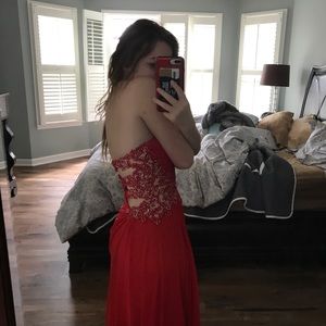 Size 4 Red Prom Dress